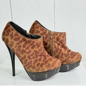 Call It Spring Brown Leopard Heels thumbnail 6