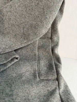 Lands' End Ladies Light Gray Full-Zip Sweater Jacket thumbnail 2