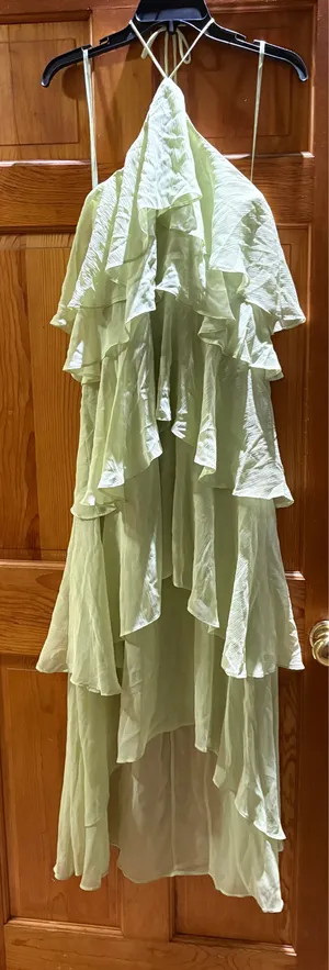 Selfie Leslie Tiered Halter Dress thumbnail 6