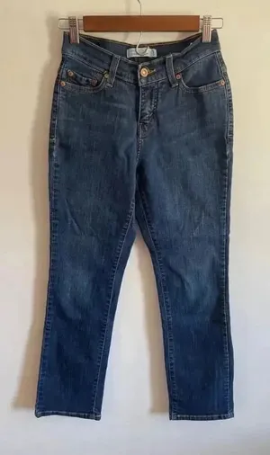Women's Levi's Perfectly Slimming Straight 512‎ Jeans - Size 24 Blue Size 2 0264 thumbnail 1