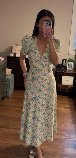 ASOS Floral Midi Dress thumbnail 1