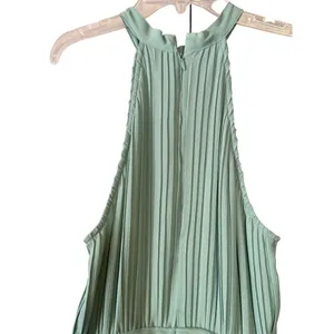 Zara Sea Green‎ Pleated Halter Neck Jumpsuit Size Small thumbnail 5