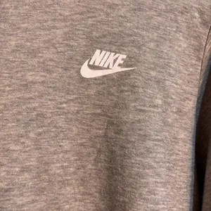 Nike womens club fleece funnel neck hoodie gray XL thumbnail 2