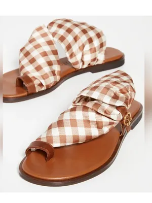 New in Box Tory Burch Selby Scarf Sandal Sz 8 thumbnail 5
