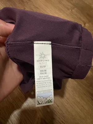 OFFLINE by Aerie Workout Tank Bra Cropped, Plum Purple thumbnail 4