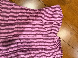 Free people surefire pink striped strapless dress thumbnail 6