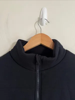 Three Dots Black Quilted Jacket with Stand-up Collar size XS thumbnail 4