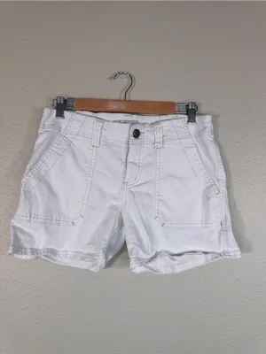 Free People White Cotton Shorts Womens 31 Beachy Summer Casual Classic thumbnail 10