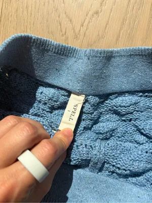 Spell blue knit bonfire organic cotton shorts thumbnail 15