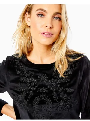 Lilly Pulitzer Rami Velour Sweatshirt XL thumbnail 5