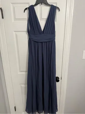 Lulus Heavenly Hues Denim Blue Maxi Dress thumbnail 5