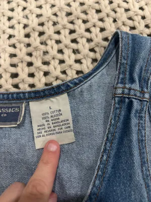 Erika Classics Vintage Button Down Denim Dress thumbnail 3