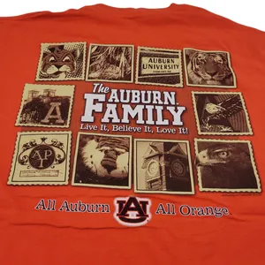 Auburn University Shirt Size Large L All All Orange Graphic Print T-Shirt Unisex T-Shirt thumbnail 6
