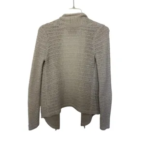 Abercrombie & Fitch Beige Wool Blend Open Front Knit Cardigan S Minimal Neutral thumbnail 2