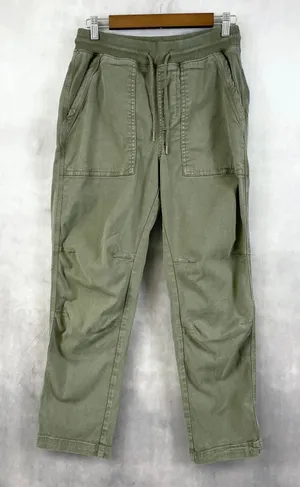 Faherty Women Traveler Pants S Utility‎ Pull On Dark Olive Street Soft Girl thumbnail 1
