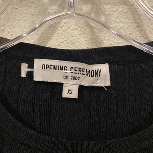 Opening Ceremony Linear Ribbed Crop Top Size XS EUC thumbnail 3
