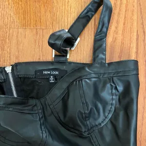 New Look Faux Leather Black Top thumbnail 3