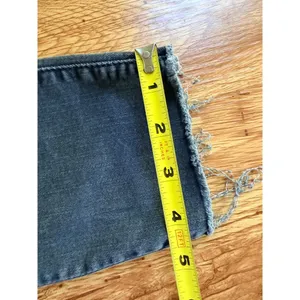 MOTHER The Double Fray Charmer Skinny Jeans Faded Black Distressed Size 28‎ thumbnail 11
