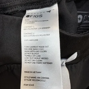 Figs Technical Collection Zamora Cargo‎ Jogger Scrub Pants Size M Black thumbnail 9