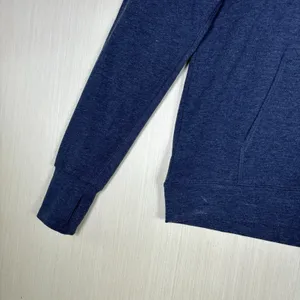 Lauren James Hoodie Womens Sz M Heathered Blue‎ Soft Thumb Holes thumbnail 3