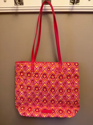 Vera Bradley Pink Geometric Tote  thumbnail 2