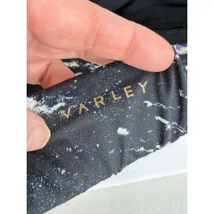 Varley Black Marble Print Sports Bra Strappy Racerback Workout‎ Gym Athleisure thumbnail 3