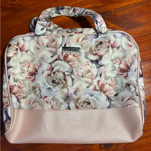 Ellen Tracy Pink and Cream‎ Floral Tote thumbnail 1