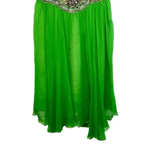 NWT Mandalay Dark Lime Green Beaded Embellished Mini Cocktail Party Dress Size 6 thumbnail 6