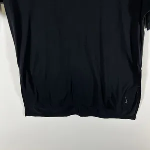 Nike Shirt Women's Small Black‎ Sheer Logo Round Neck Short Sleeve Dri Fit thumbnail 3
