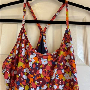 Outdoor Voices | Red Paprika Blooms Patter Exercise Dress Size Medium thumbnail 2