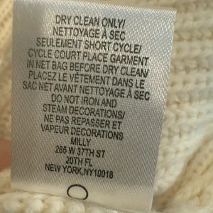 MILLY Pom Pom‎ Sleeve Ribbed Knit Sweater in Ivory size XS thumbnail 6