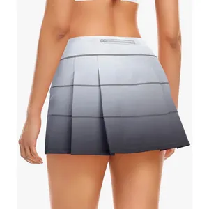 Tennis Skirt Skort 4 Pockets Athletic Golf Shorts Workout Running‎ Ombré 2XL thumbnail 2