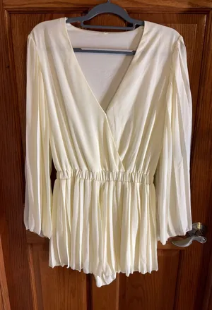 Boutique Ivory Satin Mini Romper thumbnail 1