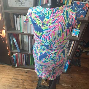 Lilly Pulitzer XXS Palmira shift dress in Palm Reader print thumbnail 3