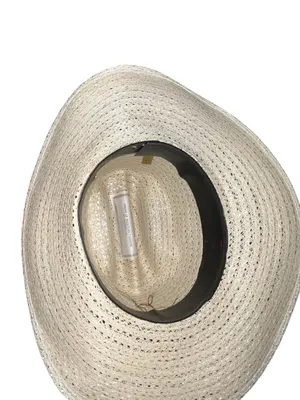 Cute natural straw cowgirl hat thumbnail 9