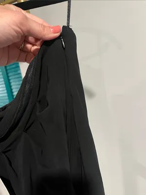 Zara Strapless Long Sheer Top Black - M thumbnail 8