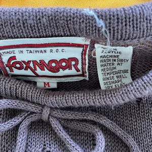 Vintage 70s Foxmoor Mauve Purple Sweater XS thumbnail 8