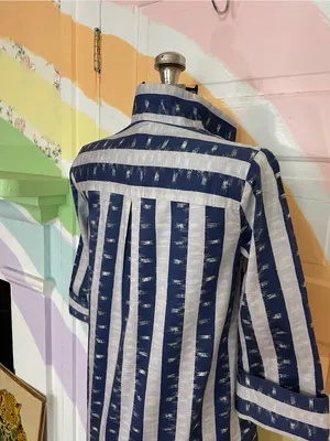 Tuckernuck Charlie Dress in Stillwater Blue Stripe Mini Cotton Sz XS 🧡🎀 thumbnail 10