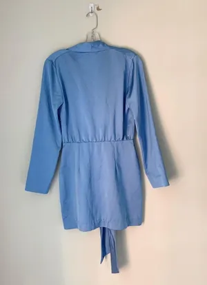 Satin Knotted Mini Dress thumbnail 3