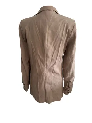 REFORMATION Tan Casual Blazer Jacket Size Medium thumbnail 6