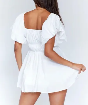 Princess Polly Halton Mini Puff Sleeve Dress NEW thumbnail 3