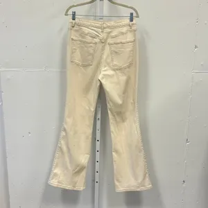 Future Collective Gabriella Karefa-Johnson Flare Jeans Cream High Rise Size 8 thumbnail 2