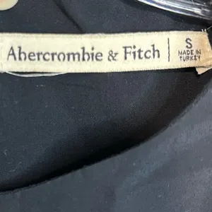 Abercrombie High Neck Column Black Satin Midi Corporatecore Dress Sz S thumbnail 5
