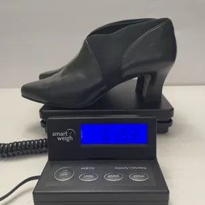 Nine West Shaw Black Leather‎ Heel Ankle Bootie Shoes Square Toe Womens 7.5 thumbnail 10