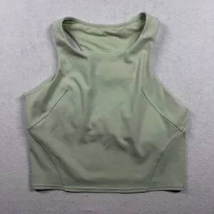 Lululemon Wunder Train Racerback Tank Top Light Support Size 10 Green thumbnail 1