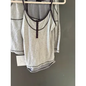 Joe Boxer Womens Pajama Set Heather Gray Henley Tank and Shorts Size S thumbnail 2