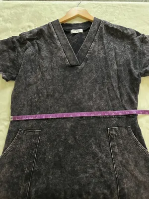 Zenana Black Mineral Wash V-Neck Jumpsuit thumbnail 7