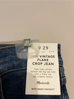 Madewell The Vintage Flare Crop Jean in Larkwood Wash Size 29 thumbnail 9