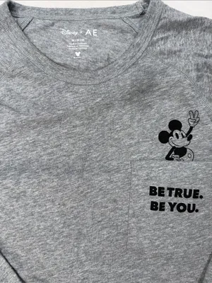 American Eagle Women's Set T-Shirt & Gray Mickey Mouse Print Pajama Joggers thumbnail 9