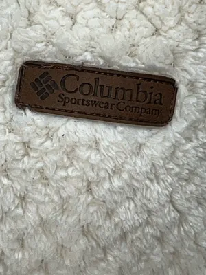Columbia Sportswear Cream White Full Zip Women’s Sherpa Fleece Jacket Medium thumbnail 2